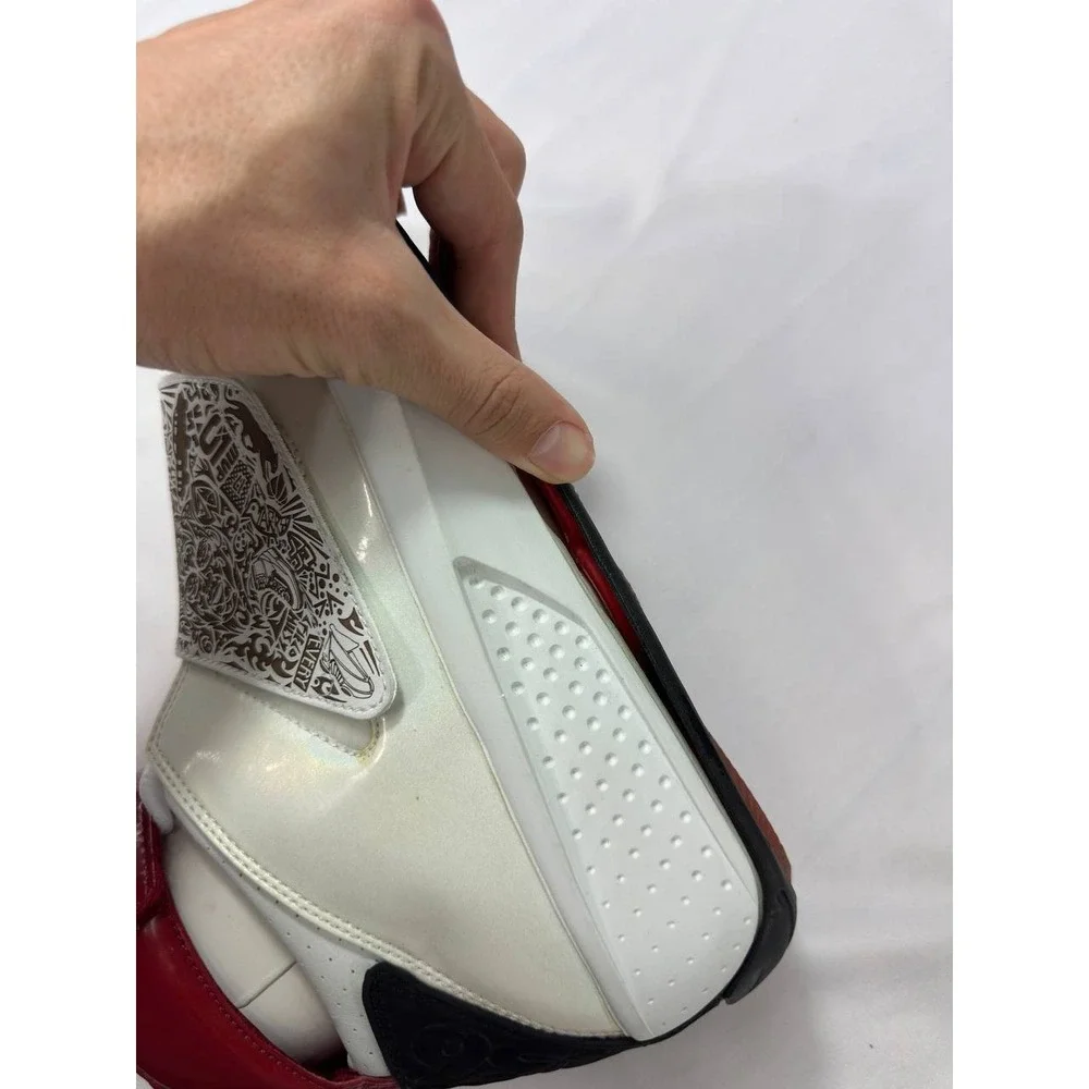 Nike Air Jordan 20 OG 'White Varsity Red' 2005 Men's 310455-161 Size 12
